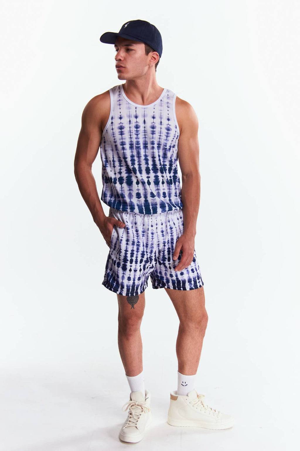 Traje de baño Tie dye Azul marino