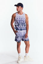 Traje de baño Tie dye Azul marino